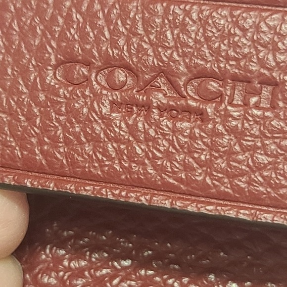 Coach Kacey Pebbled Leather Satchel Handbag Red Gold Hardware Crossbody - Picture 2 of 9